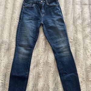 MOTHER Women’s Skinny Jeans in Dark Indigo